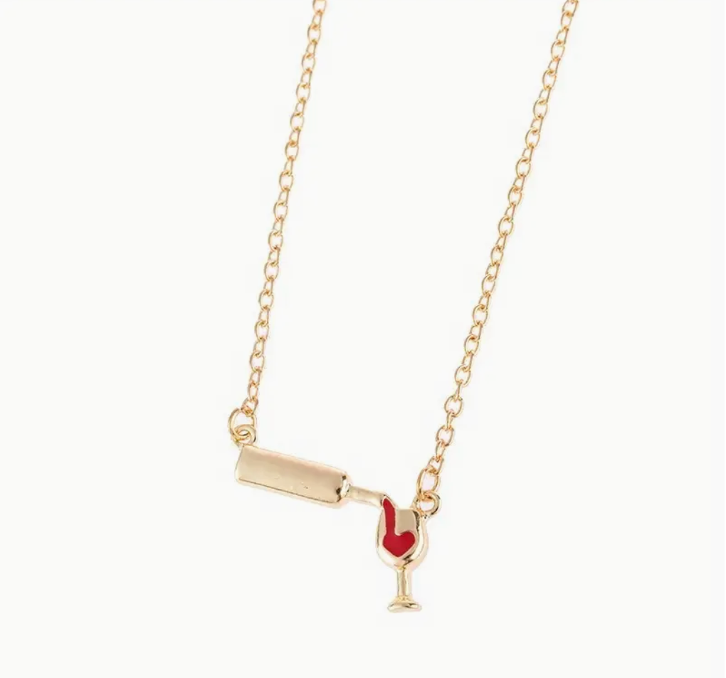 Wine Pour Necklace